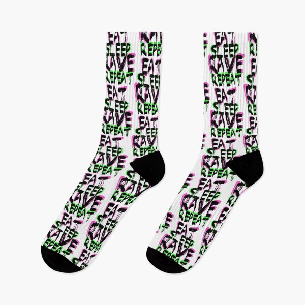 Item preview, eat, sleep, rave, repeat, t-shirt designed and sold by Nicnak85.