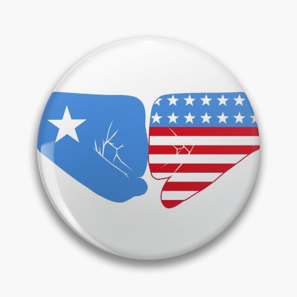 Item preview, Somalia & USA Fist Bump Patriot Flag Series designed and sold by Carbon-Fibre Media.