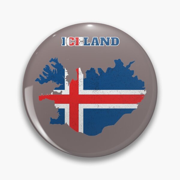 Artikelvorschau, Island Karte, Island Karte Flagge entworfen und verkauft von marosharaf.