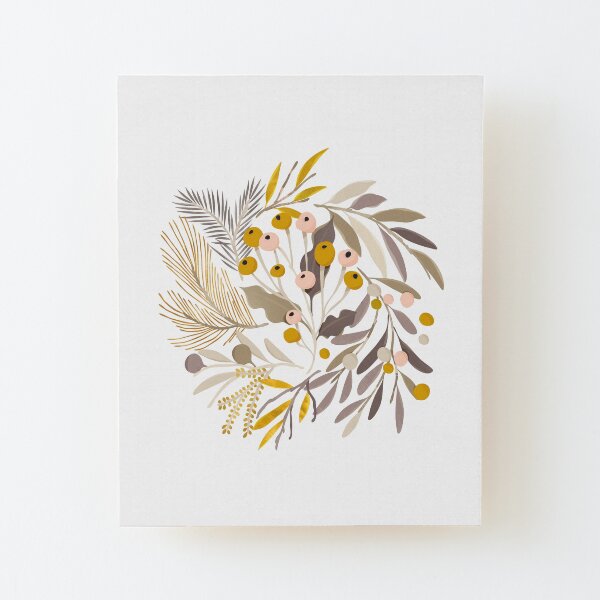 November Wood Mounted Print