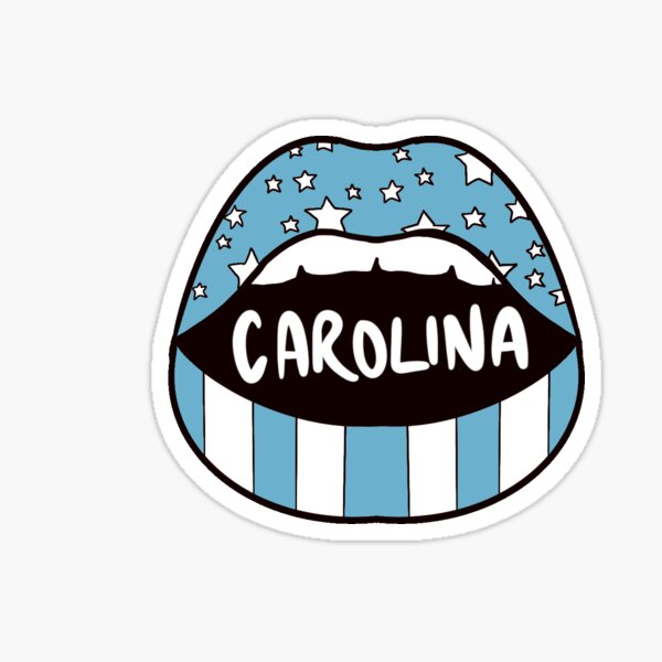 Carolina Lips Sticker