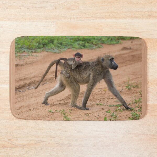 Item preview, Chacma Baboon and her Infant (Papio ursinus) designed and sold by Yair Karelic.