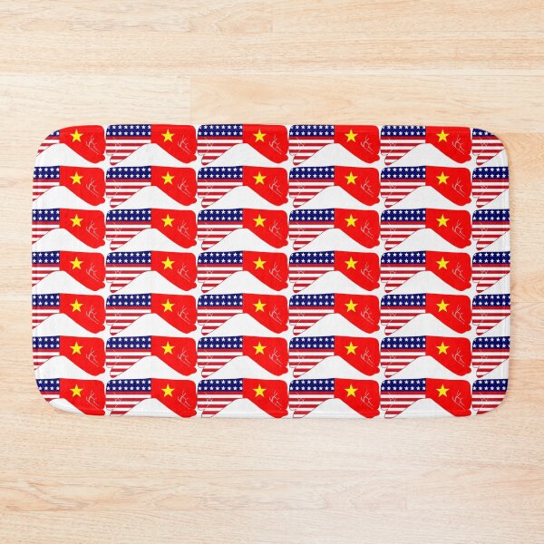 Item preview, Vietnam & USA Fist Bump Patriot Flag Series designed and sold by Carbon-Fibre Media.