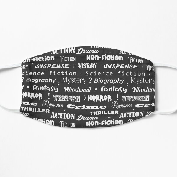 Book Genres Typographic Print Mask