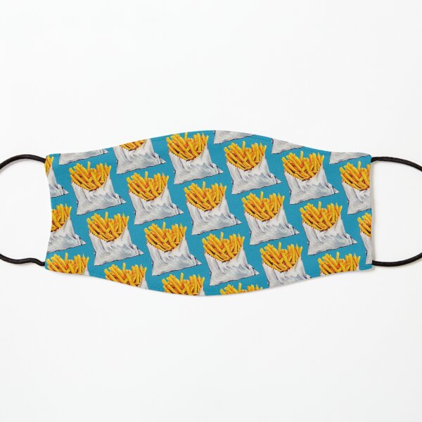 French Fries Pattern Kids Mask