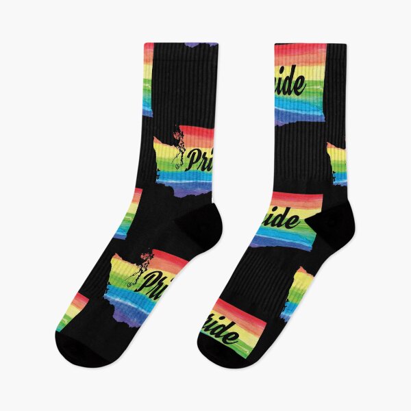 Item preview, Gay Pride Flag Washington LGBT Month Lesbian Bisexual designed and sold by Tee Kaboom!.