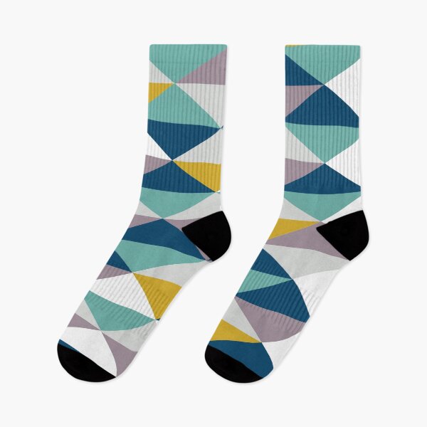 Item preview, Abstract Geometric Pattern Triangles | green, yellow, blue designed and sold by Kai Sternberg.