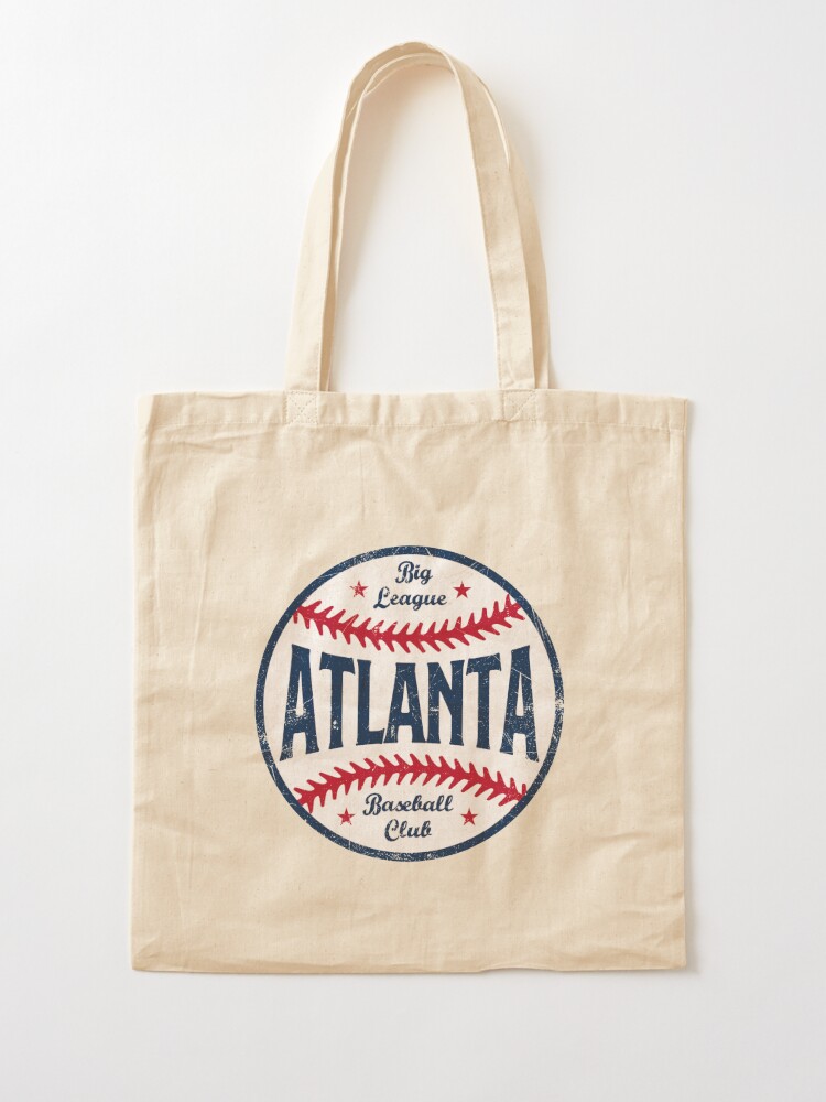 Atlanta Braves Baseball Reusable Cloth Shopping Tote Bag 