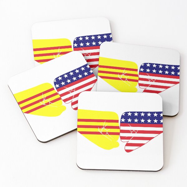Item preview, South Vietnam & USA Fist Bump Patriot Flag Series designed and sold by Carbon-Fibre Media.