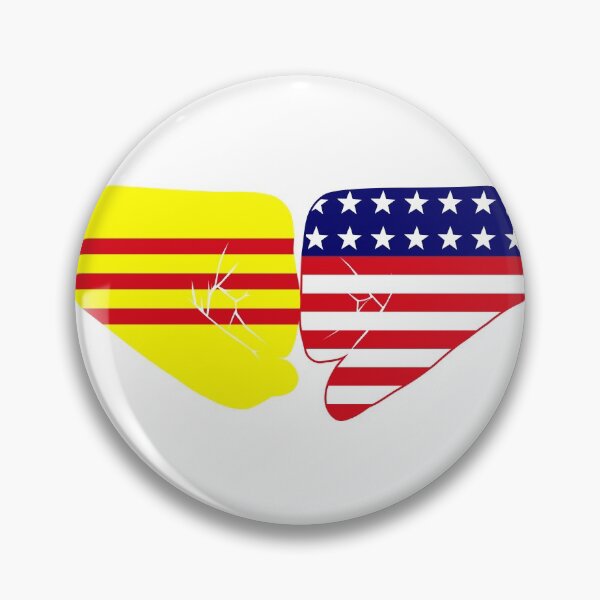 Item preview, South Vietnam & USA Fist Bump Patriot Flag Series designed and sold by Carbon-Fibre Media.