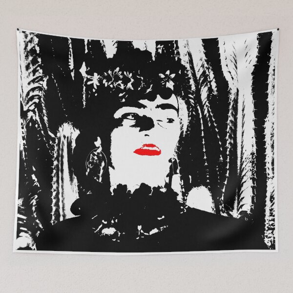 Item preview, Freeda my Frida Black and White Art designed and sold by azimaplace.