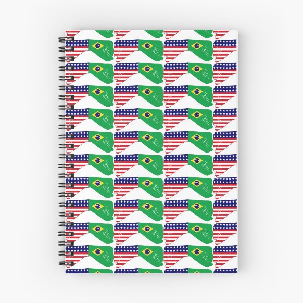 Item preview, Brazil & USA Fist Bump Patriot Flag Series designed and sold by Carbon-Fibre Media.