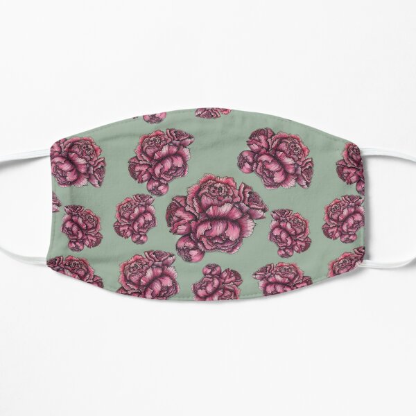 Pink Peonies Pattern Mask