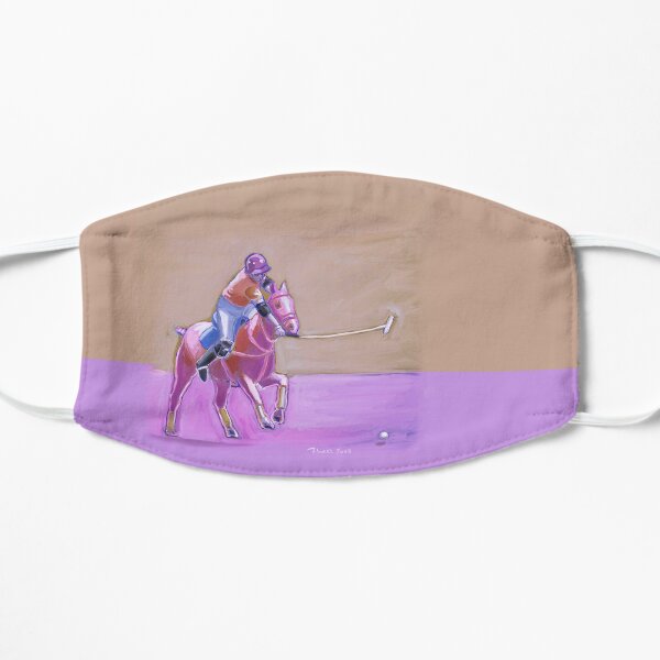 polo player taupe-lilac Mask