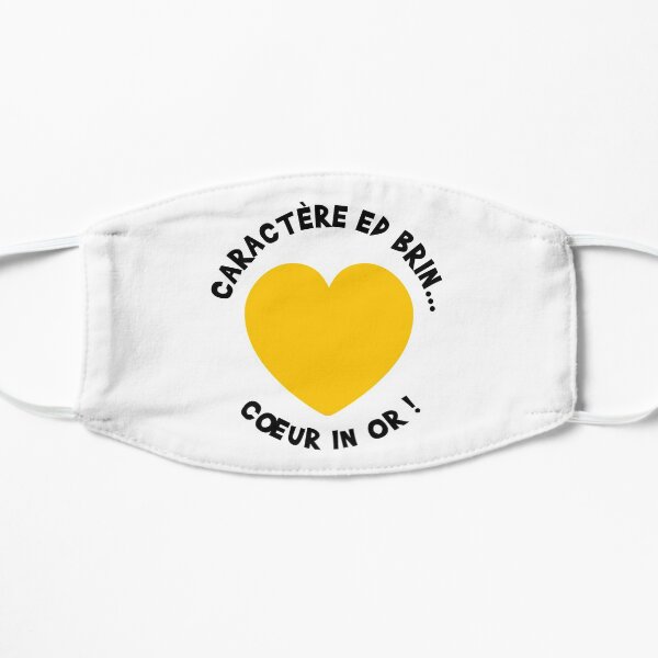 Caractère ed brin... Coeur in or ! Masque sans plis