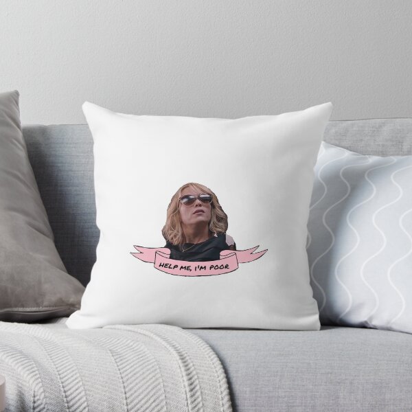 Help Me I'm Poor Throw Pillow