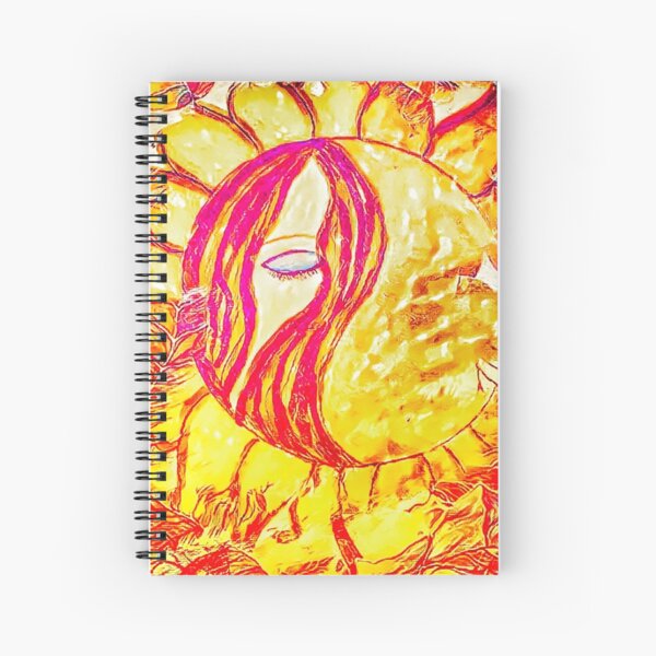 The Sunflower Goddess Spiral Notebook