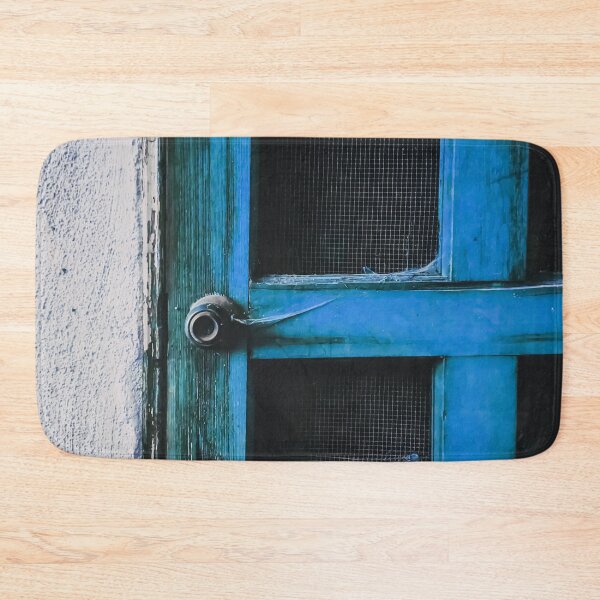 Item preview, closeup old blue vintage wood door texture background designed and sold by Mrvell.