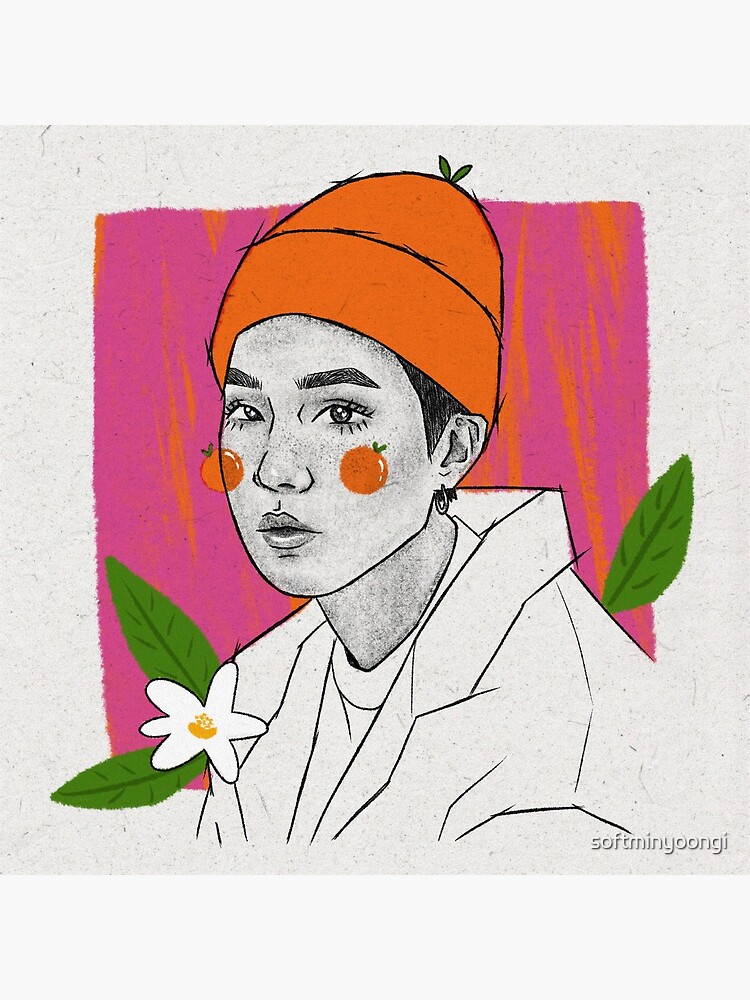 "tangerine yoongi (ver. 2)" Canvas Print for Sale by softminyoongi