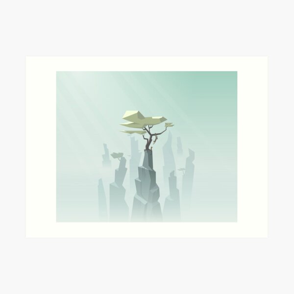 Monkey rock Art Print