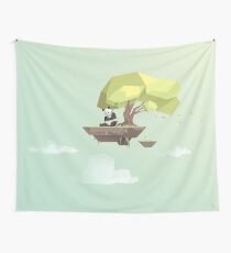 Poly Panda Bear Wall Tapestry