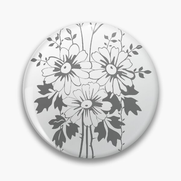 Item preview, Papel pintado barroco ramo floral monocromo designed and sold by pASob-dESIGN.