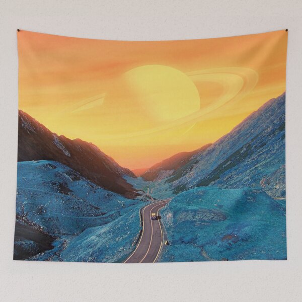 Item preview, Blue Mountain with Yellow Sky designed and sold by Taudalpoi.