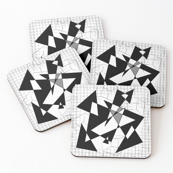 Item preview, Abstract geometric shapes designed and sold by cakecatscoffee.