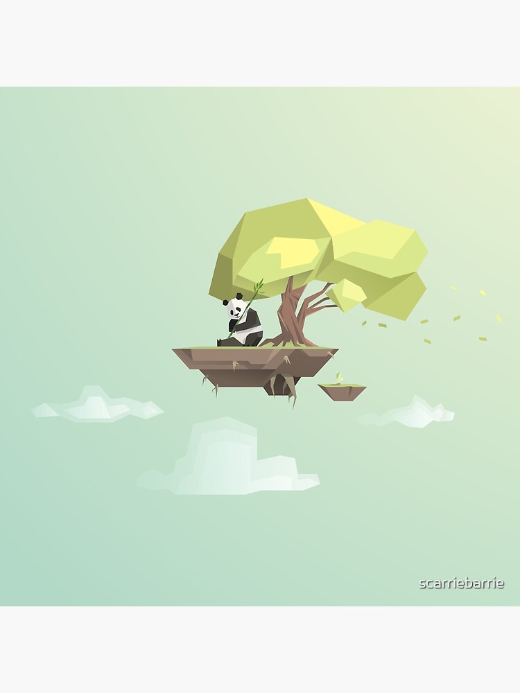 Poly Panda Bear by scarriebarrie