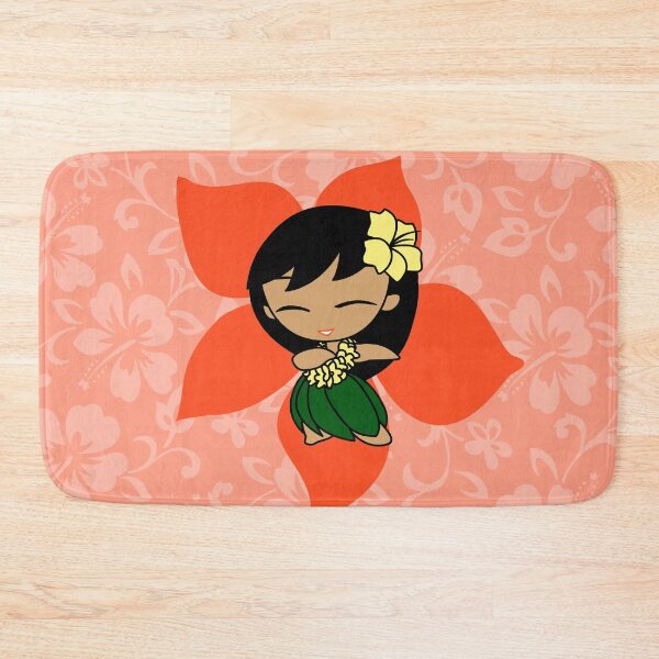Item preview, Aloha Honeys Hawaiian Hibiscus Hula Girl - Papaya designed and sold by DriveIndustries.