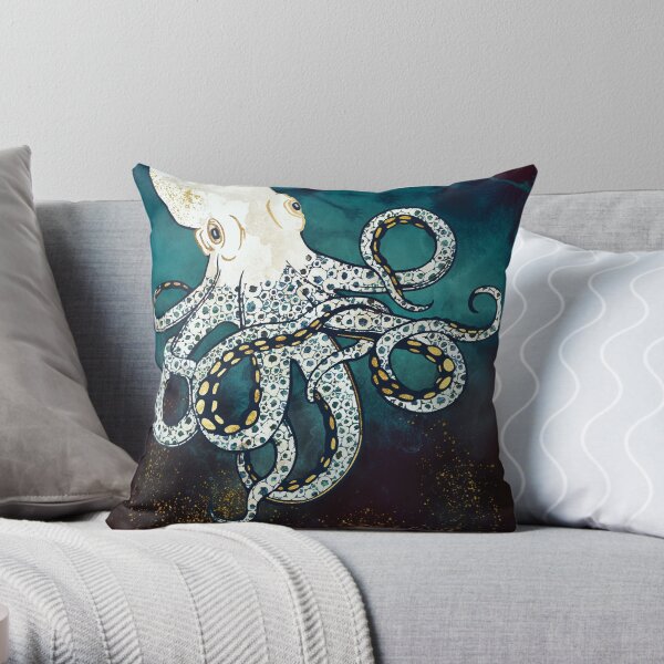 Underwater Dream VII Throw Pillow
