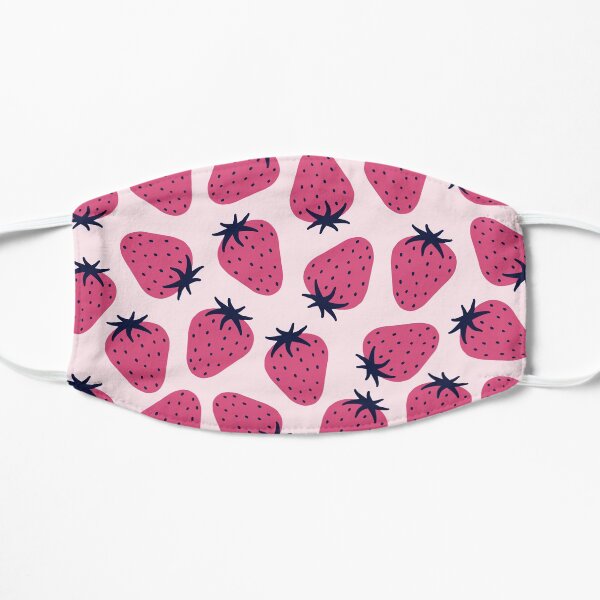 Strawberry Pattern Flat Mask