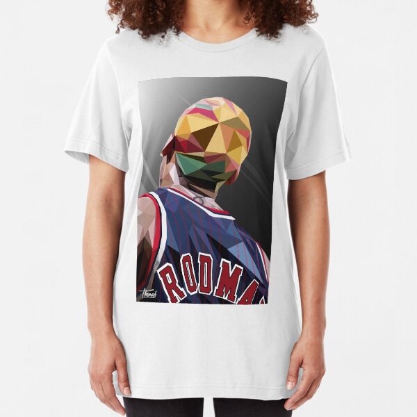 DENNIS RODMAN / LOW POLY Slim Fit T-Shirt