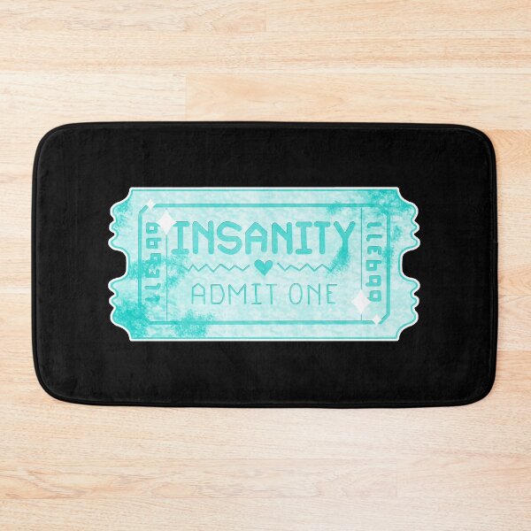 Item preview, Blue Insanity Admission Ticket designed and sold by NicholiCosplay.