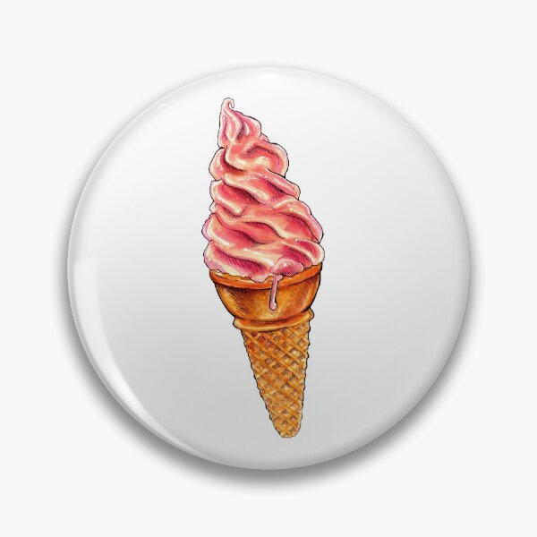 Item preview, Strawberry Soft Serve Pattern designed and sold by Kelly  Gilleran.