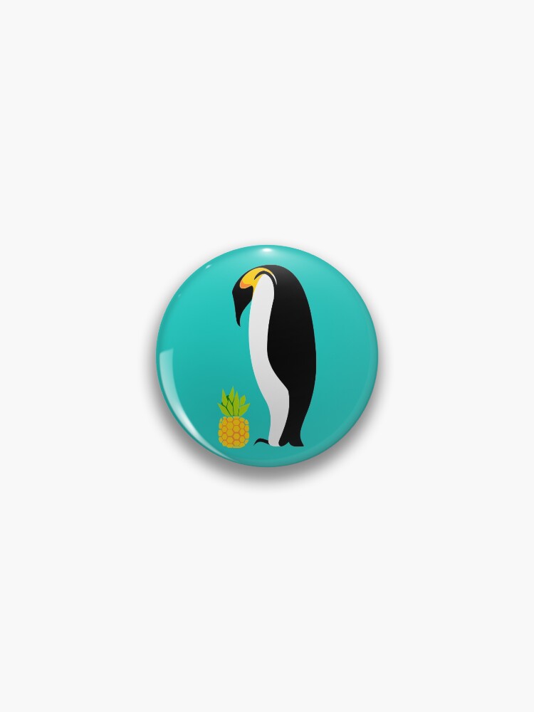 Thumbnail 1 of 3, Pin, Confused Penguin designed and sold by MaijaR.