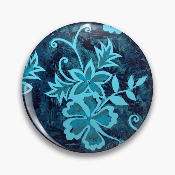 Item preview, Waimanalo Hawaiian Hibiscus Batik - Teal designed and sold by DriveIndustries.