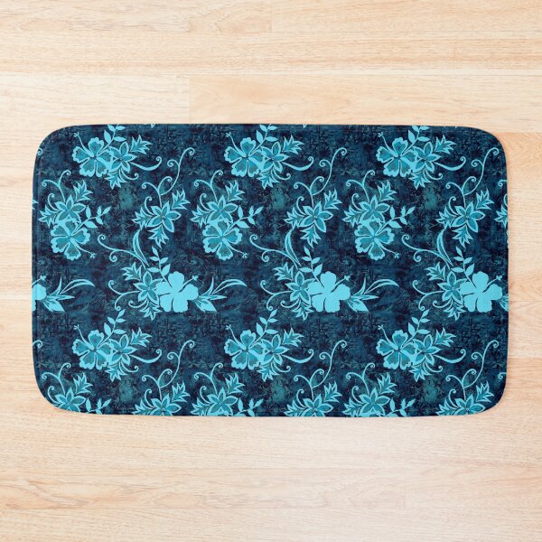 Item preview, Waimanalo Hawaiian Hibiscus Batik - Teal designed and sold by DriveIndustries.