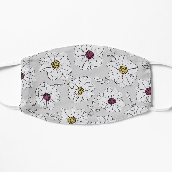 Floral Pattern Flat Mask