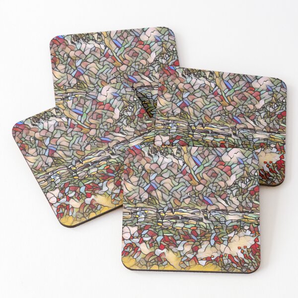 Holiday Dreaming 27 designed and created by (c) Janet Watson Art Coasters (Set of 4)