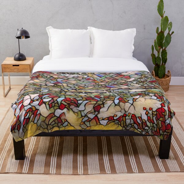 Holiday Dreaming 27 designed and created by (c) Janet Watson Art Throw Blanket