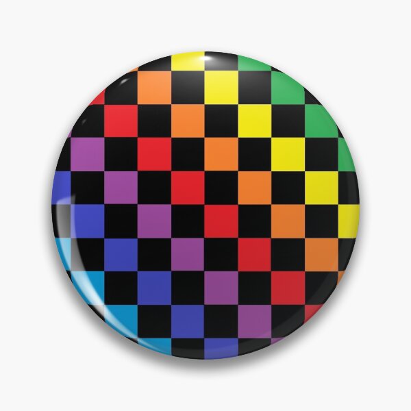 Item preview, Checkered Rainbow Black  designed and sold by lornakay.
