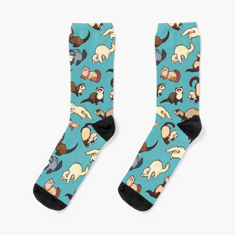 cat snakes in blue Socks