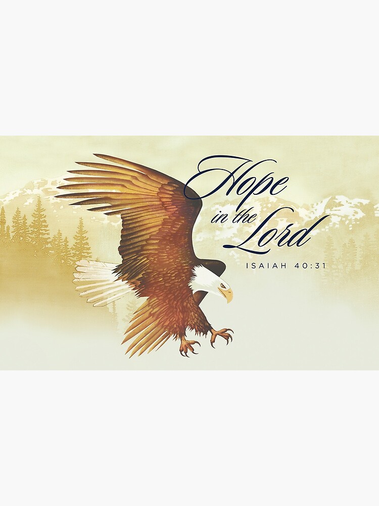 Thumbnail 7 of 7, Framed Art Print, Eagle and Mountains - Hope in the Lord designed and sold by RickSchroeppel.