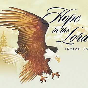 Artwork thumbnail, Eagle and Mountains - Hope in the Lord by RickSchroeppel