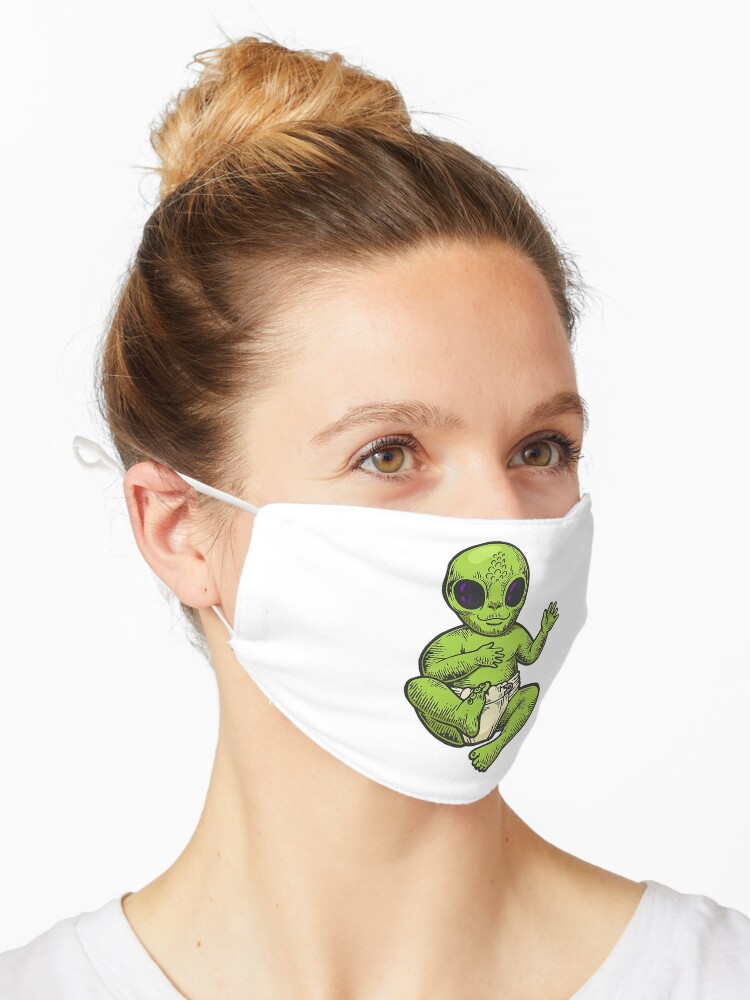 Masque Bebe Alien Par Alibitee Redbubble