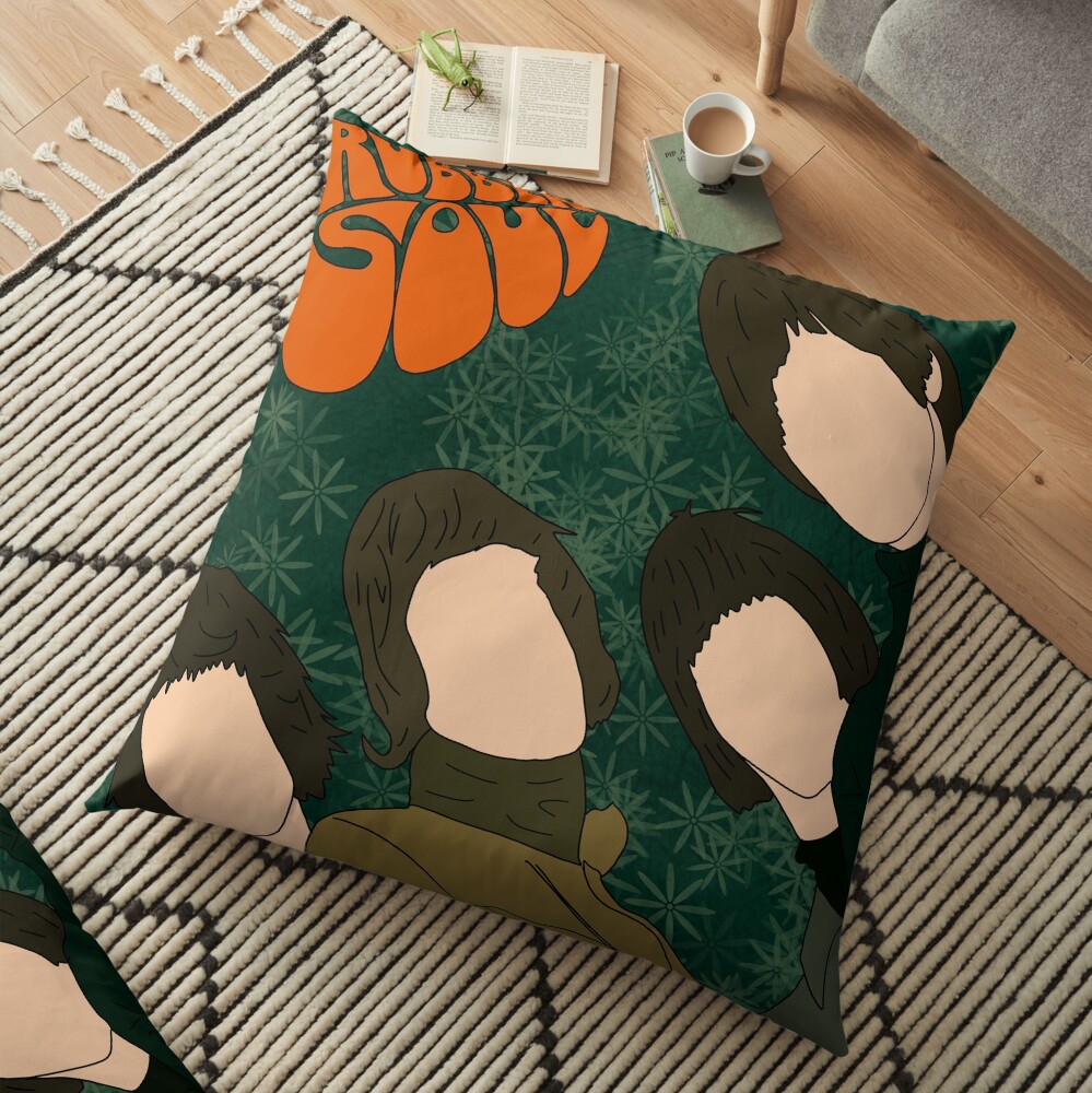 rubber soul Floor Pillow