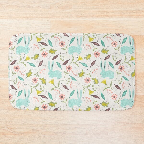Item preview, floreal rabbits designed and sold by Gaia Marfurt.