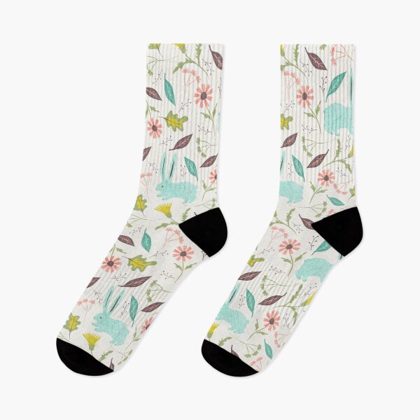Item preview, floreal rabbits designed and sold by Gaia Marfurt.