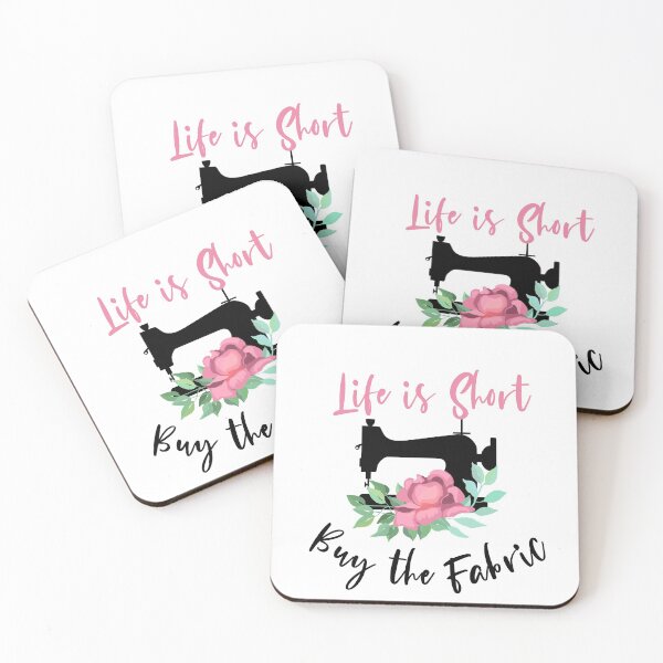 Item preview, Life is Short, Buy the Fabric designed and sold by Angels-Archive.